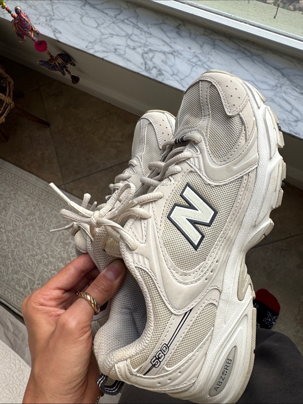 New Balance Beige/Tan 530 Athletic Sneakers - Picture 2 of 6